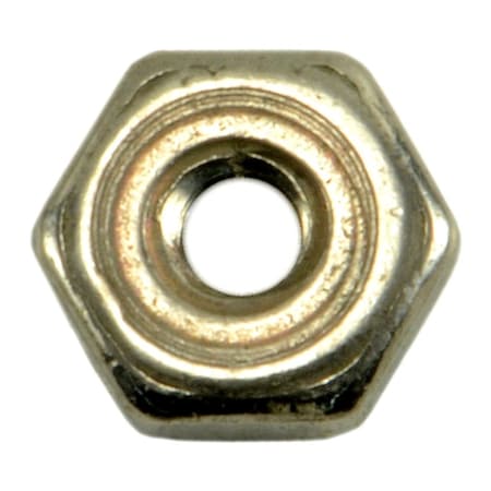 Midwest Fastener Hex Nut, #0-80, 18-8 Stainless Steel, Not Graded